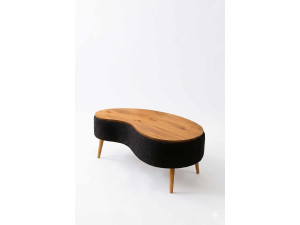 Tavolino in legno "Vera" - 98 x 50 x 45 cm - Nero