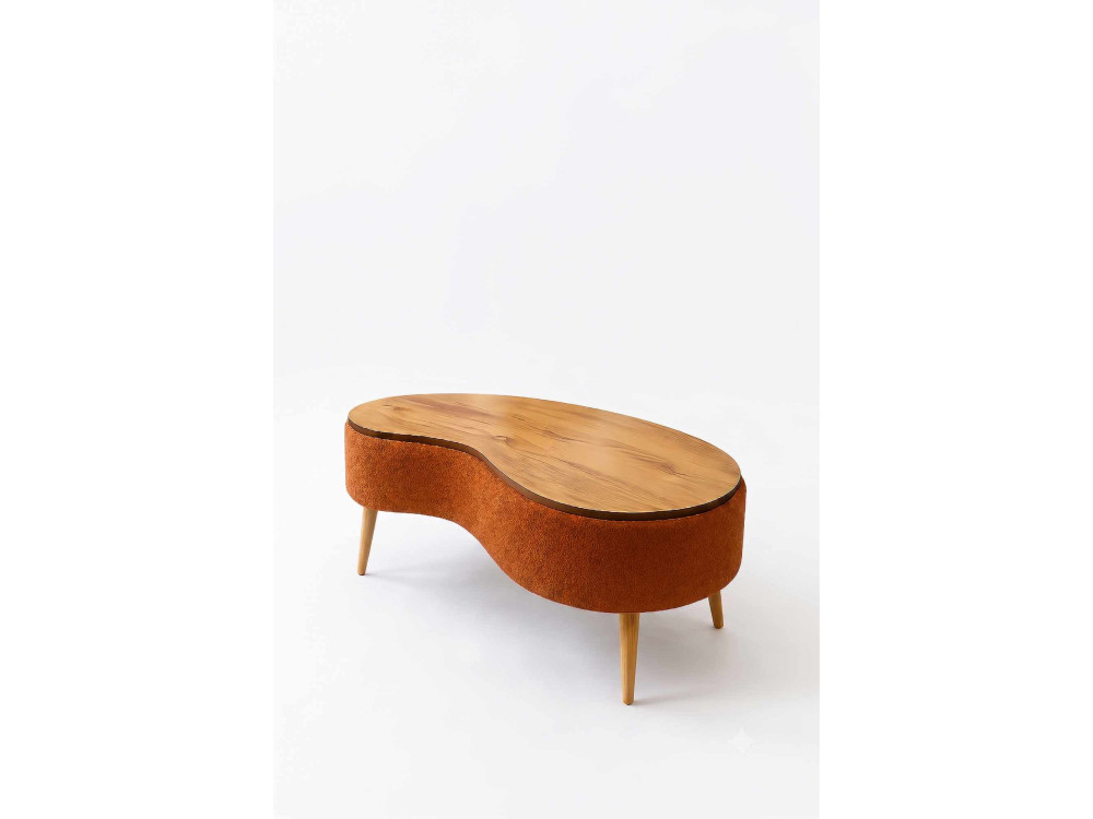 Tavolino in legno "Vera" - 98 x 50 x 45 cm - Marrone