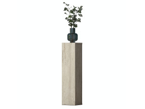 Tavolino in legno "AD107" - 20 x 18 x 80 cm - Travertino