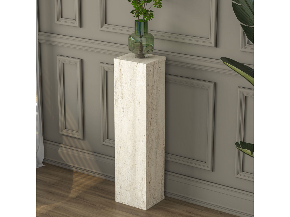 Tavolino in legno "AD107" - 20 x 18 x 80 cm - Travertino