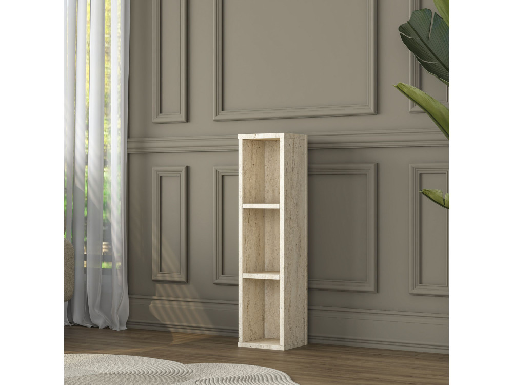 Tavolino in legno "AD107" - 20 x 18 x 80 cm - Travertino