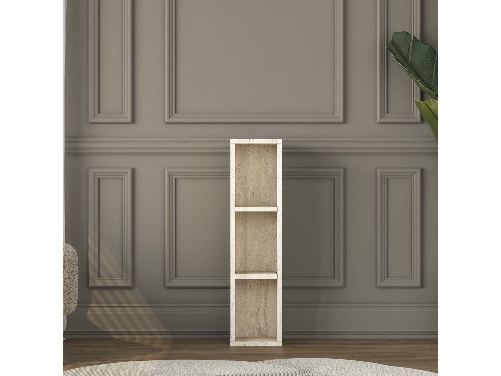 Tavolino in legno "AD107" - 20 x 18 x 80 cm - Travertino