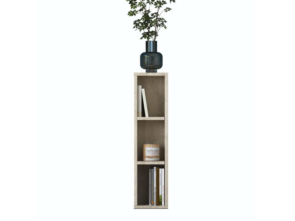 Tavolino in legno "AD107" - 20 x 18 x 80 cm - Travertino