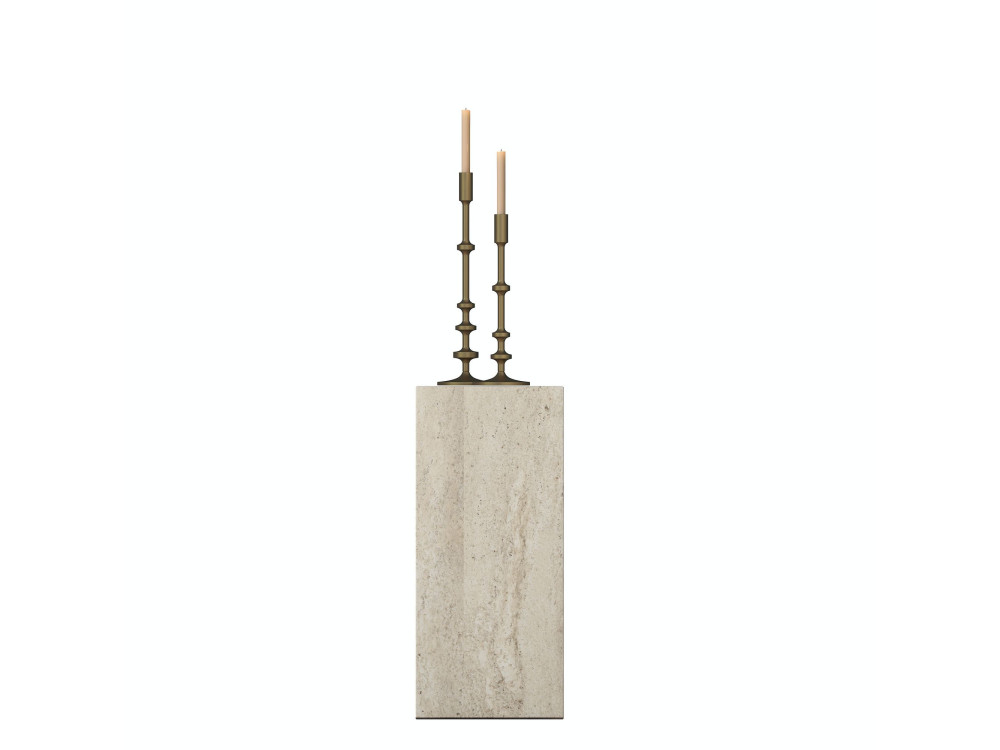 Tavolino in legno "AD109" - 20 x 18 x 45 cm - Travertino