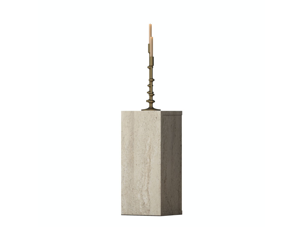 Tavolino in legno "AD109" - 20 x 18 x 45 cm - Travertino