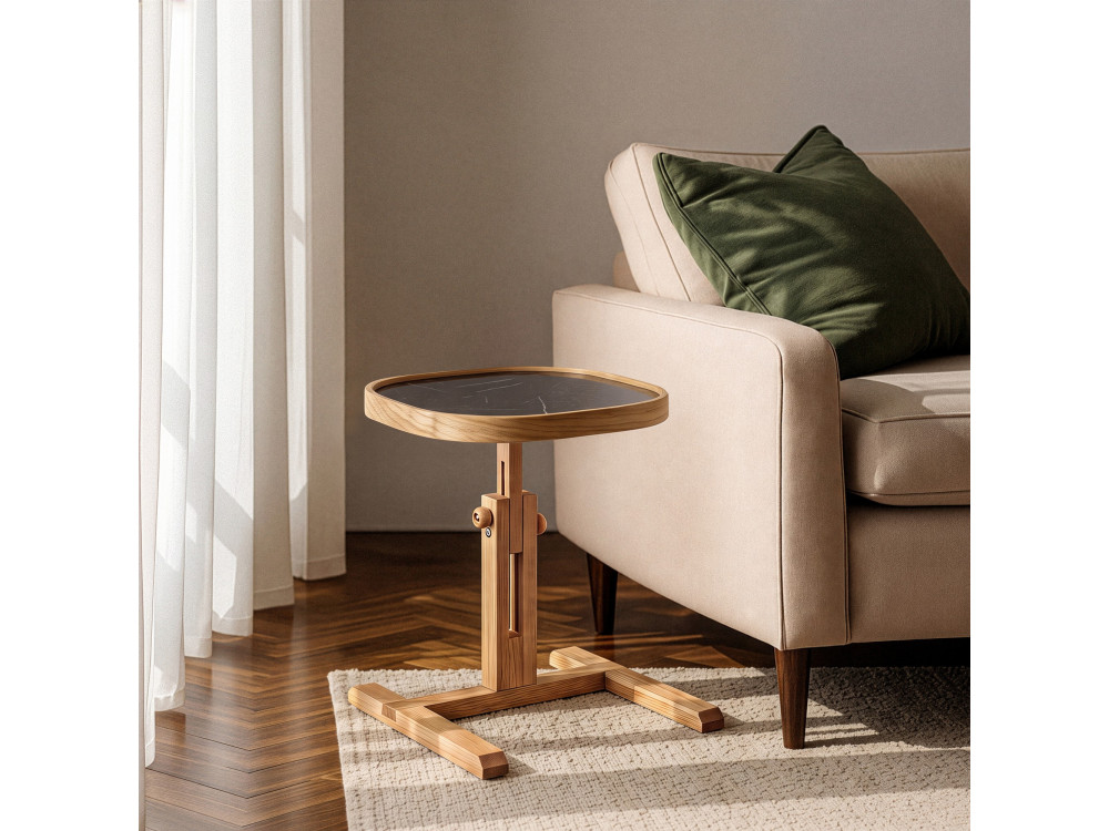 Tavolino in legno "Opus Kare 42" - 42 x 42 x 57 cm - Rovere