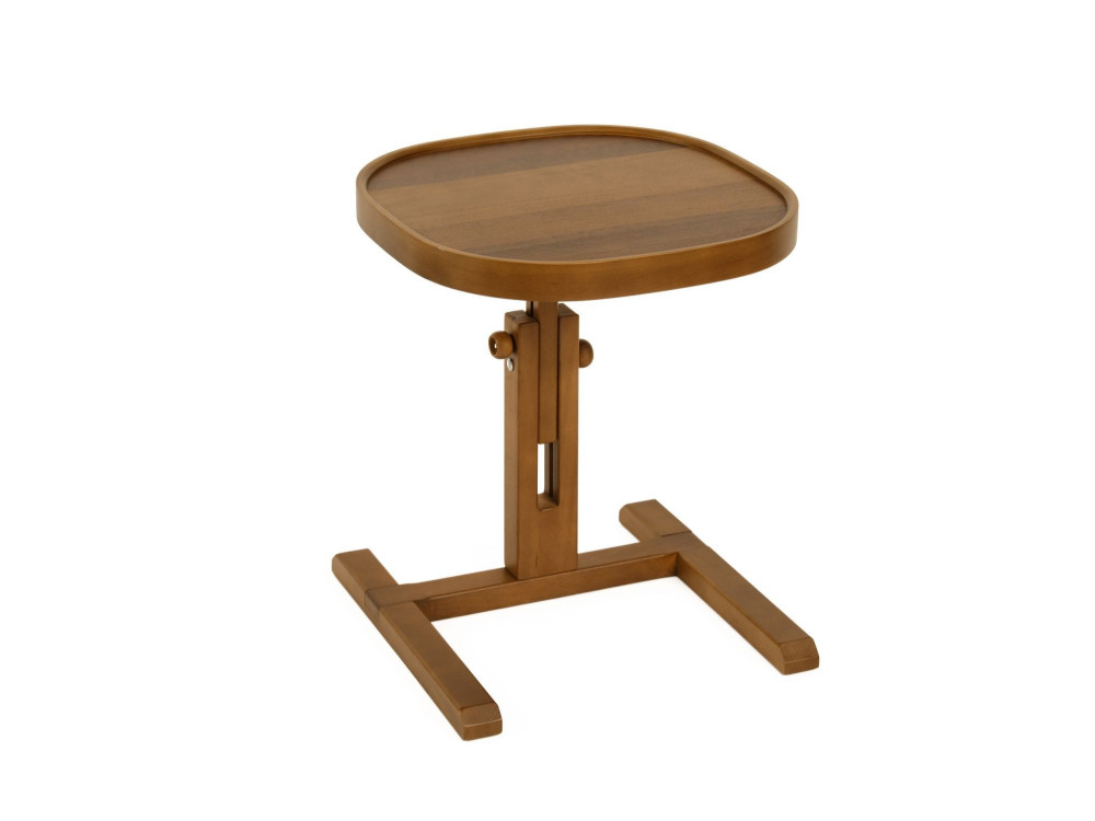 Tavolino in legno "Opus Kare 42" - 42 x 42 x 57 cm - Noce