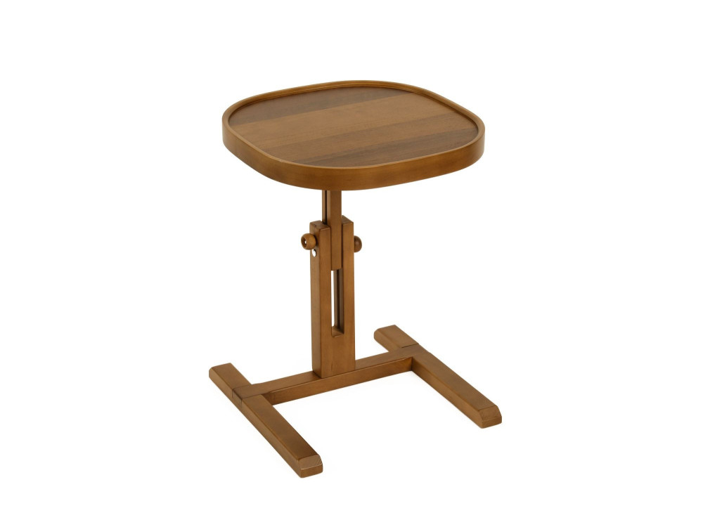 Tavolino in legno "Opus Kare 42" - 42 x 42 x 57 cm - Noce