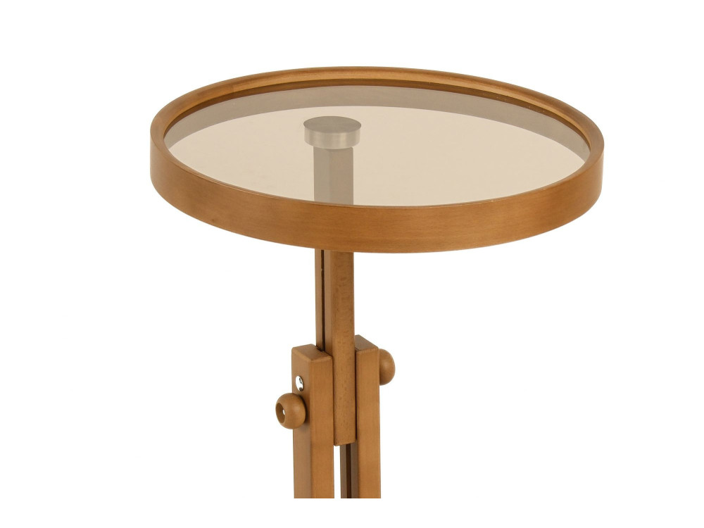 Tavolino in legno "Opus Yuvarlak 40" - 40 x 40 x 57 cm - Noce