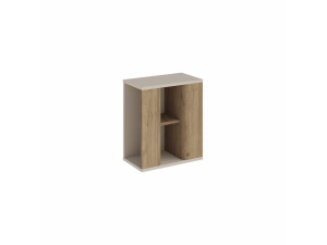 Tavolino in legno “VENTRO” - 45 x 25 x 51 cm - Naturale / Gres