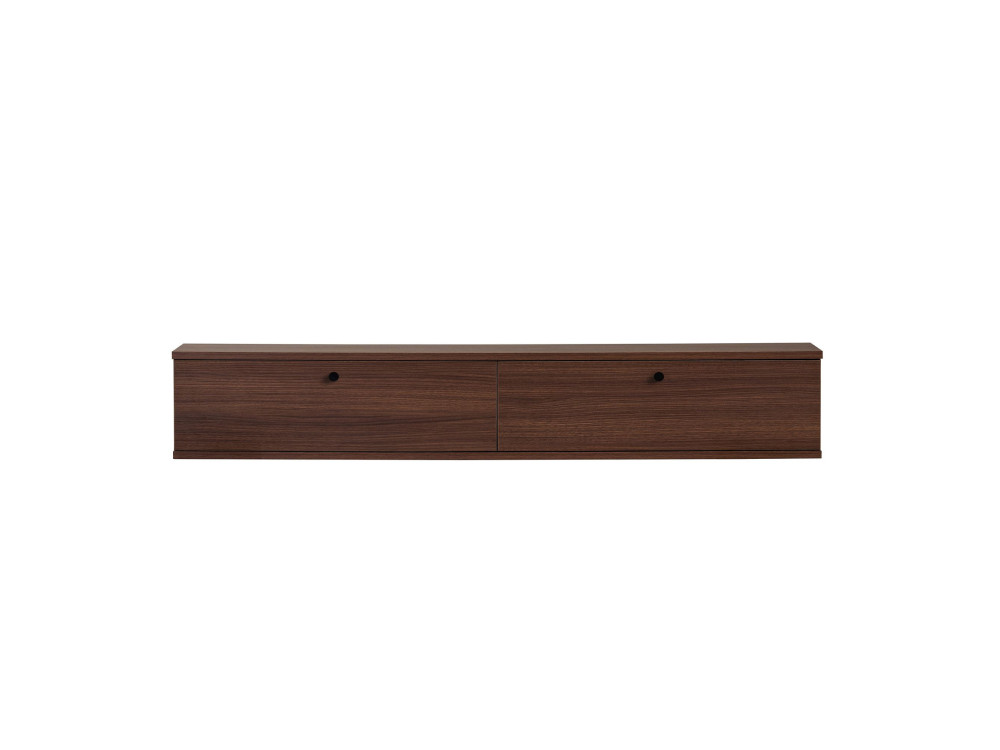 Mobile TV in legno "Ligne 160" - 160 x 25 x 25 cm - Noce
