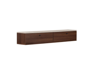 Mobile TV in legno "Ligne 160" - 160 x 25 x 25 cm - Marrone