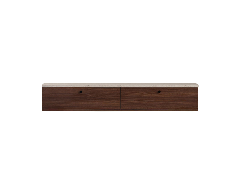 Mobile TV in legno "Ligne 160" - 160 x 25 x 25 cm - Marrone