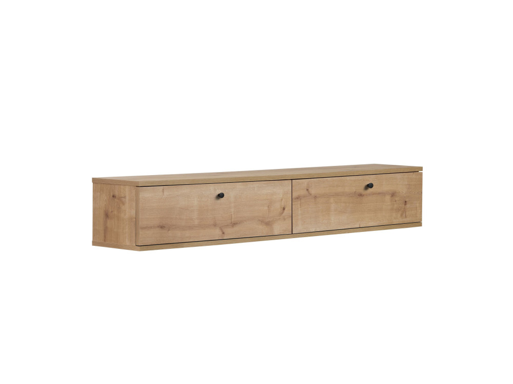 Mobile TV in legno "Ligne 160" - 160 x 25 x 25 cm - Rovere
