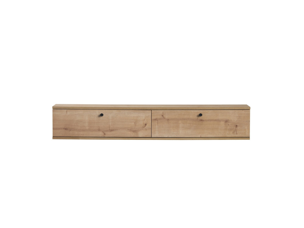 Mobile TV in legno "Ligne 160" - 160 x 25 x 25 cm - Rovere