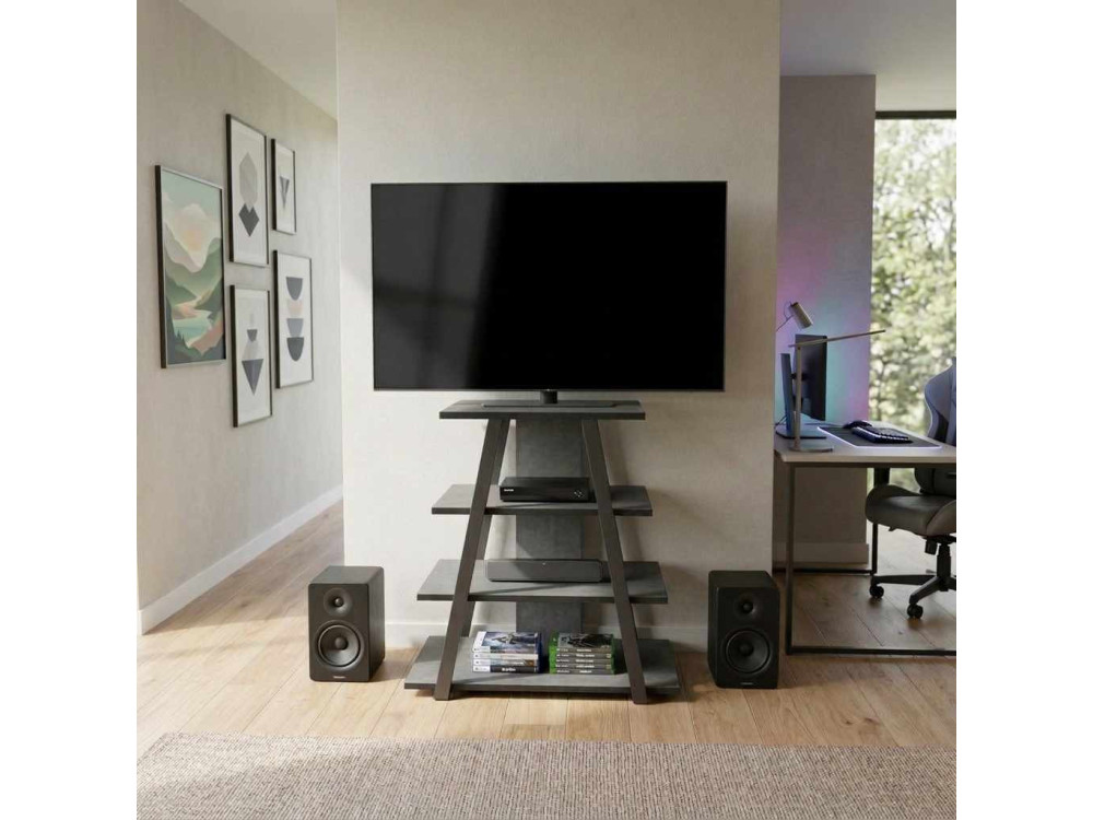Mobile TV in legno "LYNO" - 70 x 41 x 80 cm - Grigio