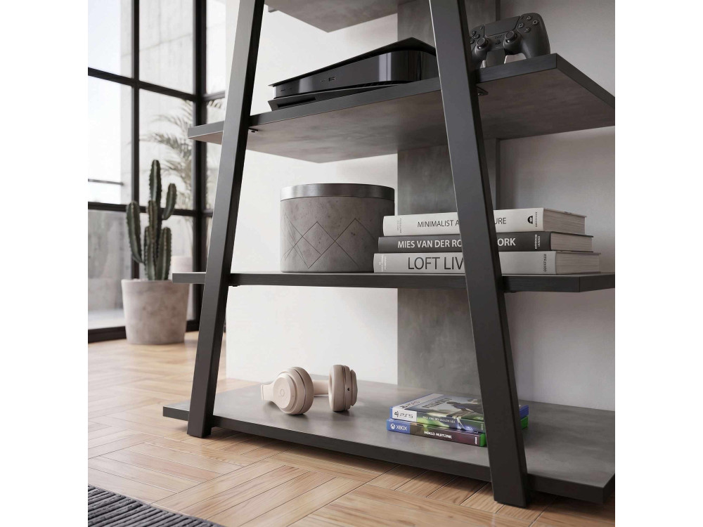 Mobile TV in legno "LYNO" - 70 x 41 x 80 cm - Grigio