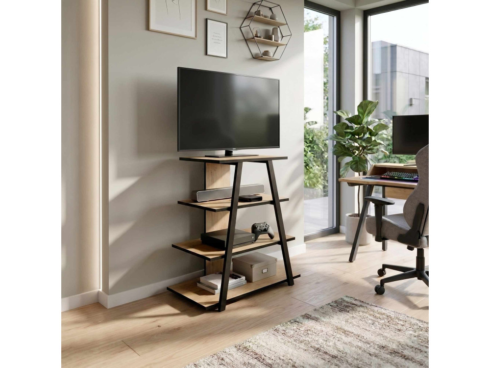 Mobile TV in legno "LYNO" - 70 x 41 x 80 cm - Beige