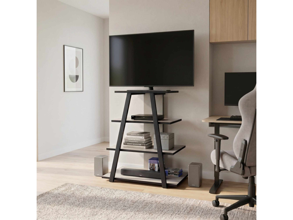 Mobile TV in legno "LYNO" - 70 x 41 x 80 cm - Grigio