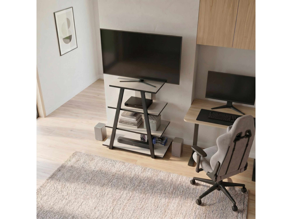 Mobile TV in legno "LYNO" - 70 x 41 x 80 cm - Grigio