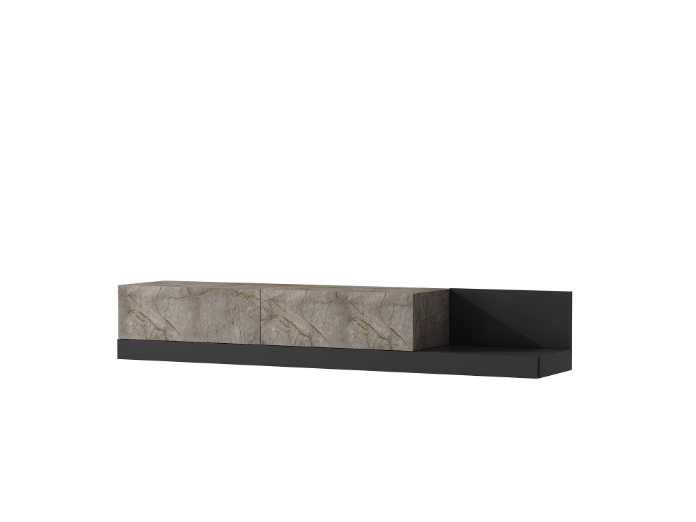 Mobile TV in legno "Major" - 180 x 37 x 30 cm -  Antracite