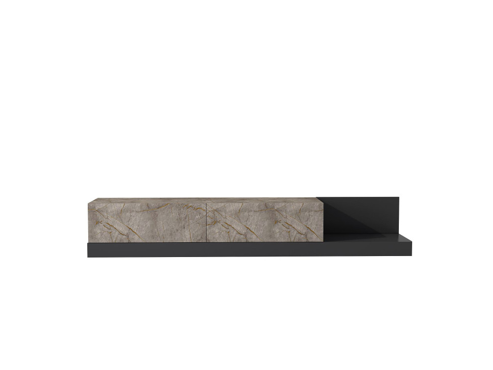 Mobile TV in legno "Major" - 180 x 37 x 30 cm -  Antracite