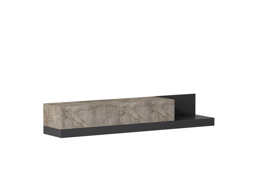 Mobile TV in legno "Major" - 180 x 37 x 30 cm -  Antracite