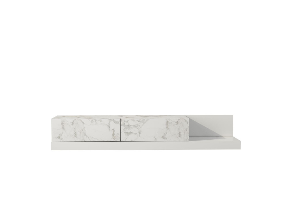 Mobile TV in legno "Major" - 180 x 37 x 30 cm - Bianco