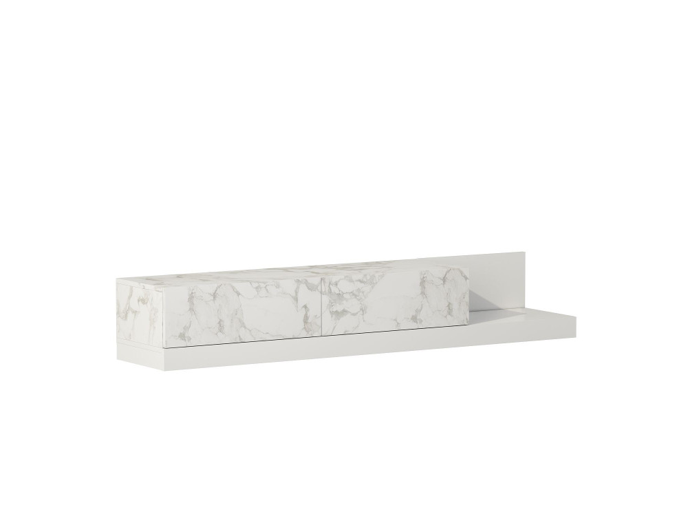 Mobile TV in legno "Major" - 180 x 37 x 30 cm - Bianco