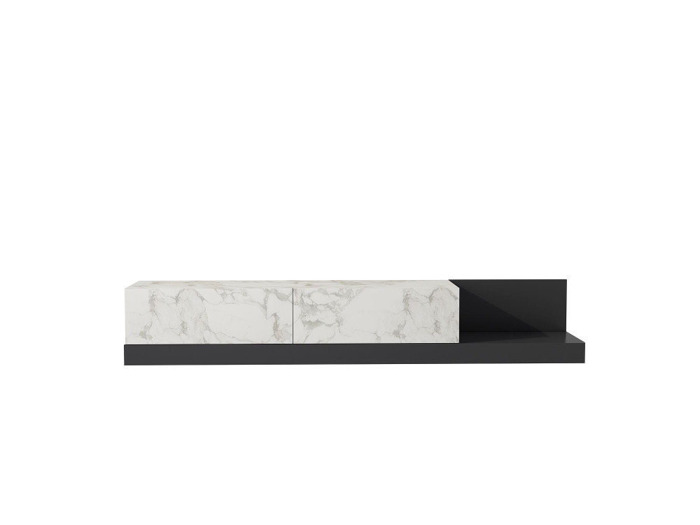 Mobile TV in legno "Major" - 180 x 37 x 30 cm - Grigio