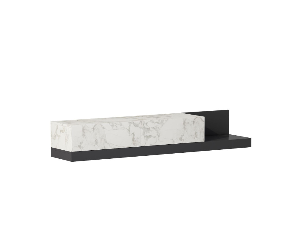 Mobile TV in legno "Major" - 180 x 37 x 30 cm - Grigio