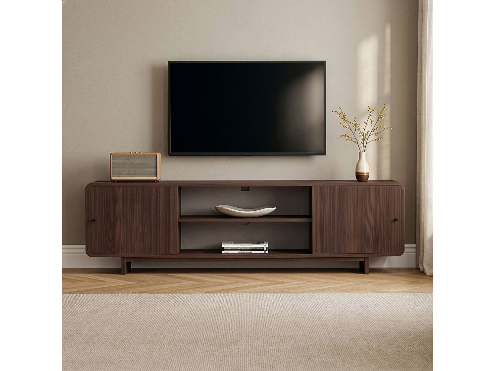 Mobile TV in legno "Mirel" - 180 x 34 x 52 cm - Marrone