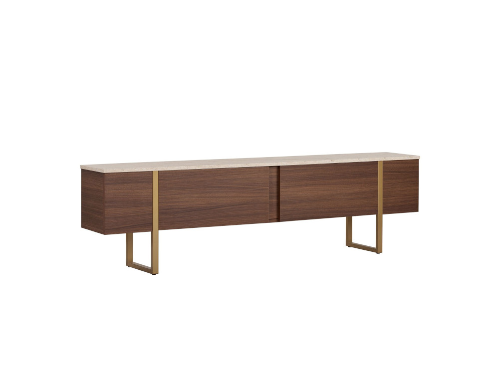 Mobile TV in legno "Onera" - 180 x 30 x 50 cm - Travertino