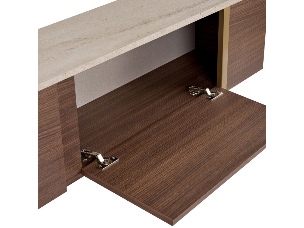 Mobile TV in legno "Onera" - 180 x 30 x 50 cm - Travertino
