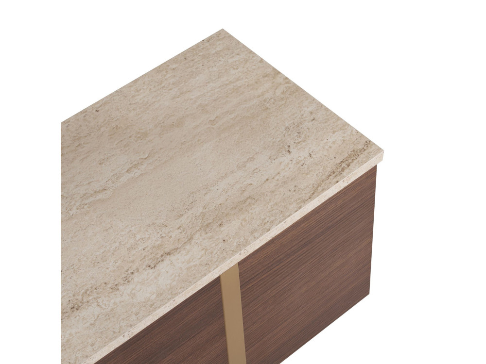 Mobile TV in legno "Onera" - 180 x 30 x 50 cm - Travertino