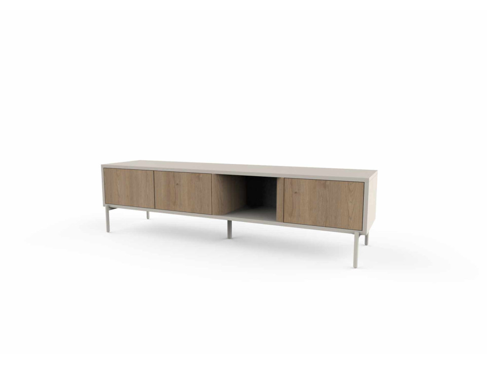 Mobile TV in legno "VENTRO" - 150 x 36 x 40 cm - Beige