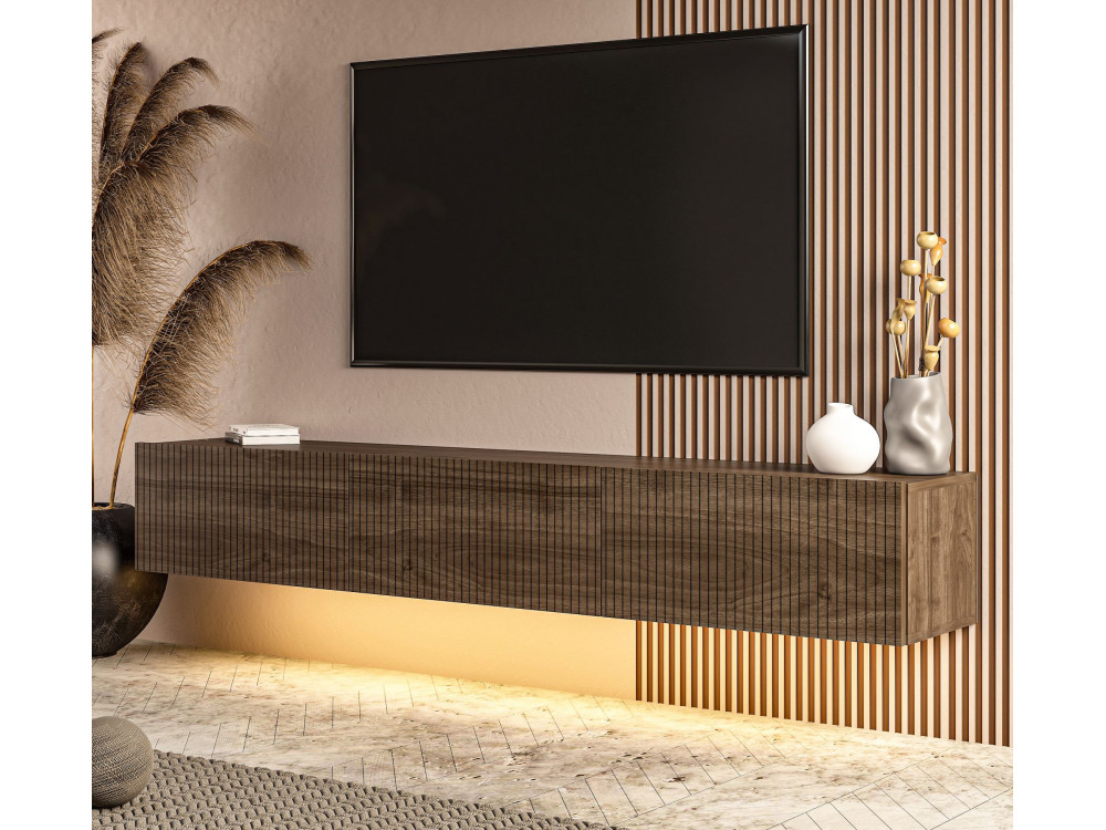 Mobile TV in legno “Ada” - 180 x 31 x 29 cm - Noce