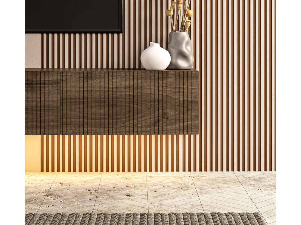 Mobile TV in legno “Ada” - 180 x 31 x 29 cm - Noce