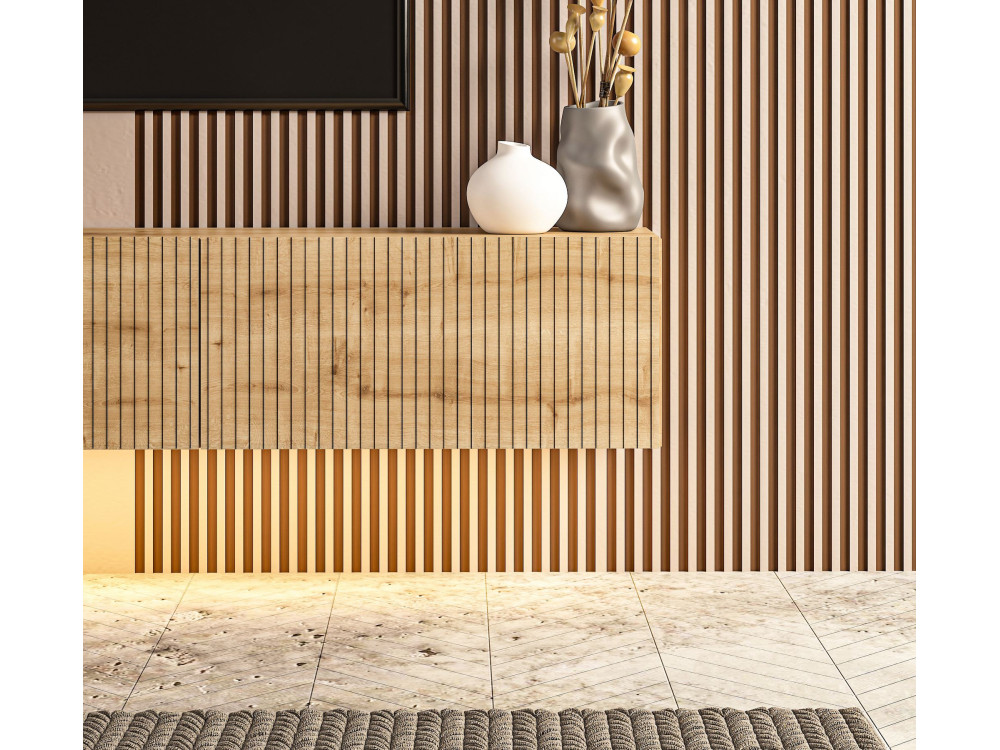 Mobile TV in legno "Ada" - 180 x 31 x 29 cm - Rovere