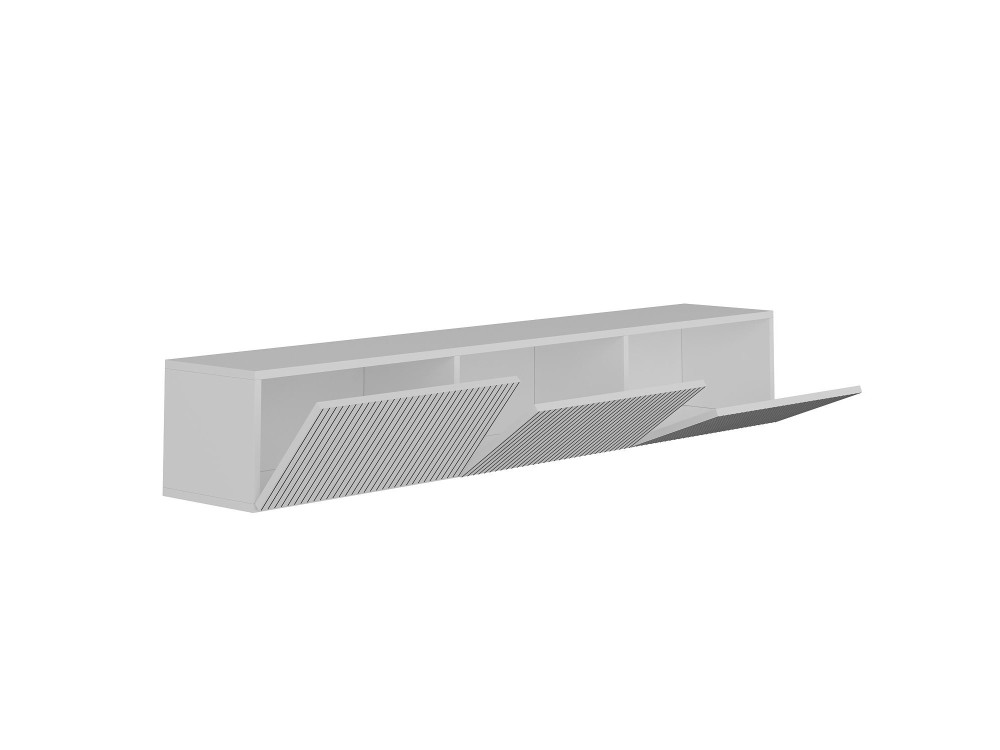 Mobile TV in legno "Ada" - 180 x 31 x 29 cm - Bianco