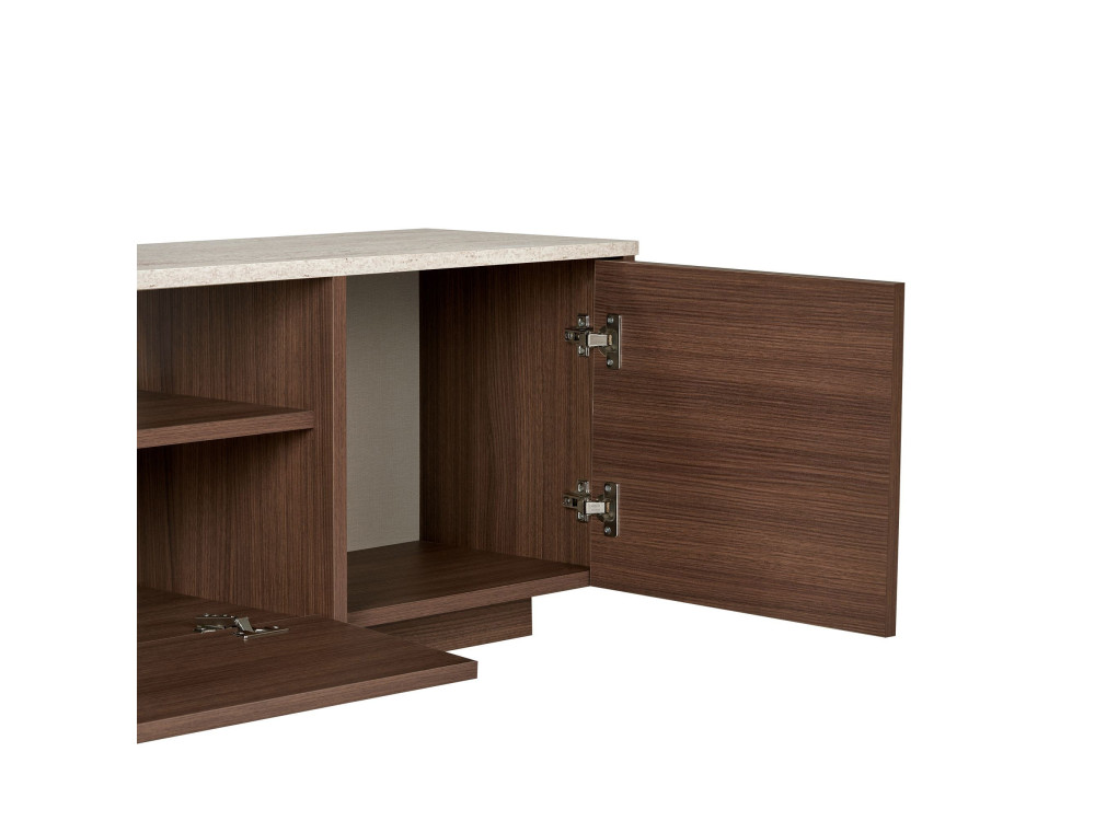 Mobile TV in legno "Alvar" - 180 x 35 x 46 cm - Travertino