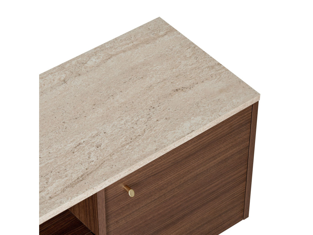 Mobile TV in legno "Alvar" - 180 x 35 x 46 cm - Travertino