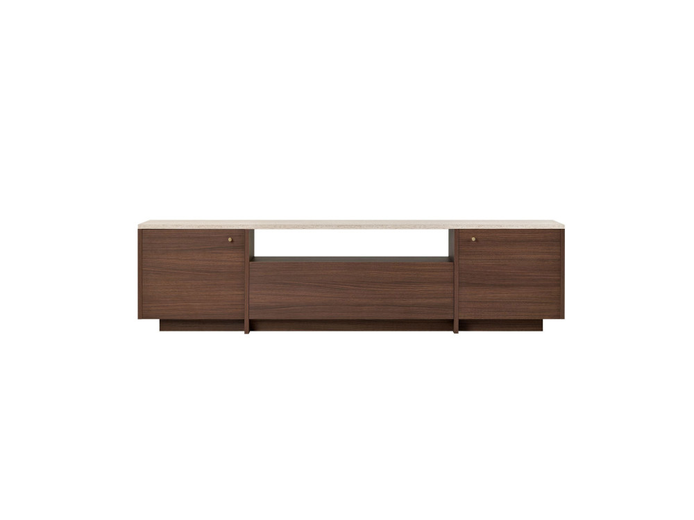 Mobile TV in legno "Alvar" - 180 x 35 x 46 cm - Travertino