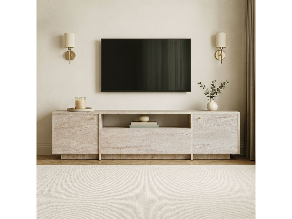 Mobile TV in legno "Alvar" - 180 x 35 x 46 cm - Beige