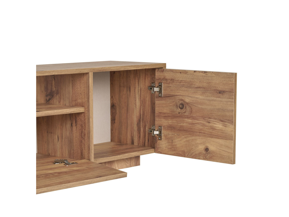 Mobile TV in legno "Alvar" - 180 x 35 x 46 cm - Pino dell'Atlantico