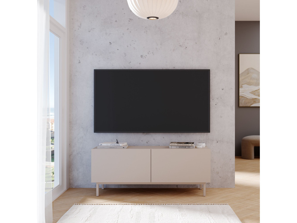 Mobile TV in legno "Coast" - 120 x 47,3 x 36,8 cm - Sabbia