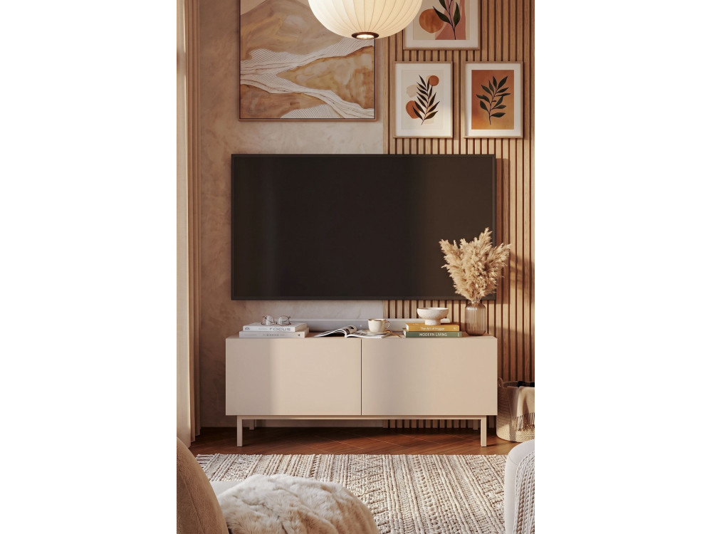 Mobile TV in legno "Coast" - 120 x 47,3 x 36,8 cm - Sabbia
