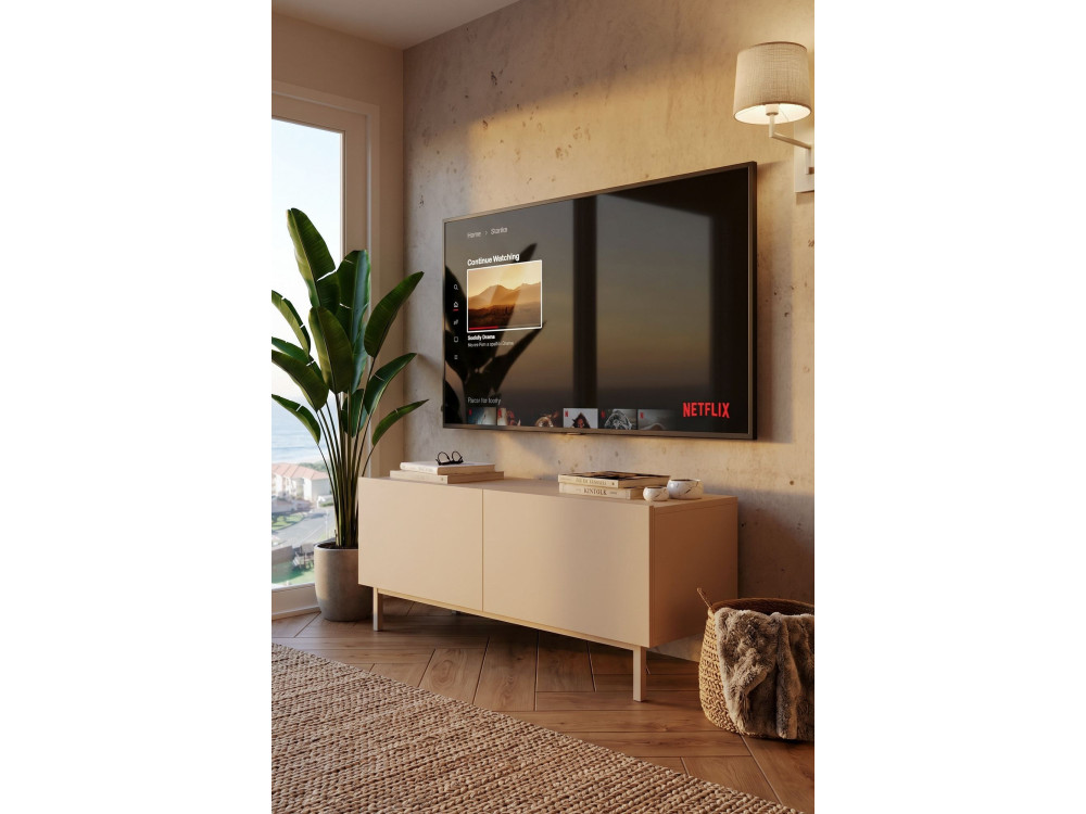 Mobile TV in legno "Coast" - 120 x 47,3 x 36,8 cm - Sabbia
