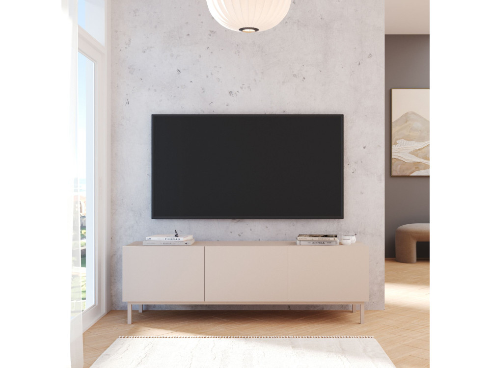 Mobile TV in legno "Coast" - 150 x 37 x 48 cm - Beige
