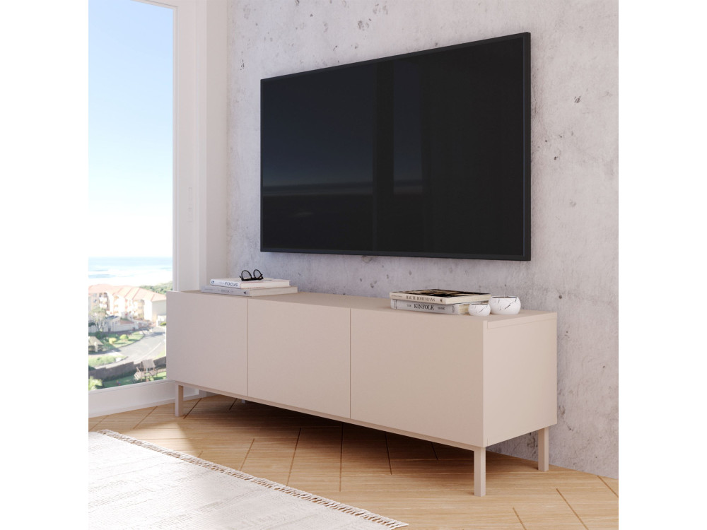Mobile TV in legno "Coast" - 150 x 37 x 48 cm - Beige